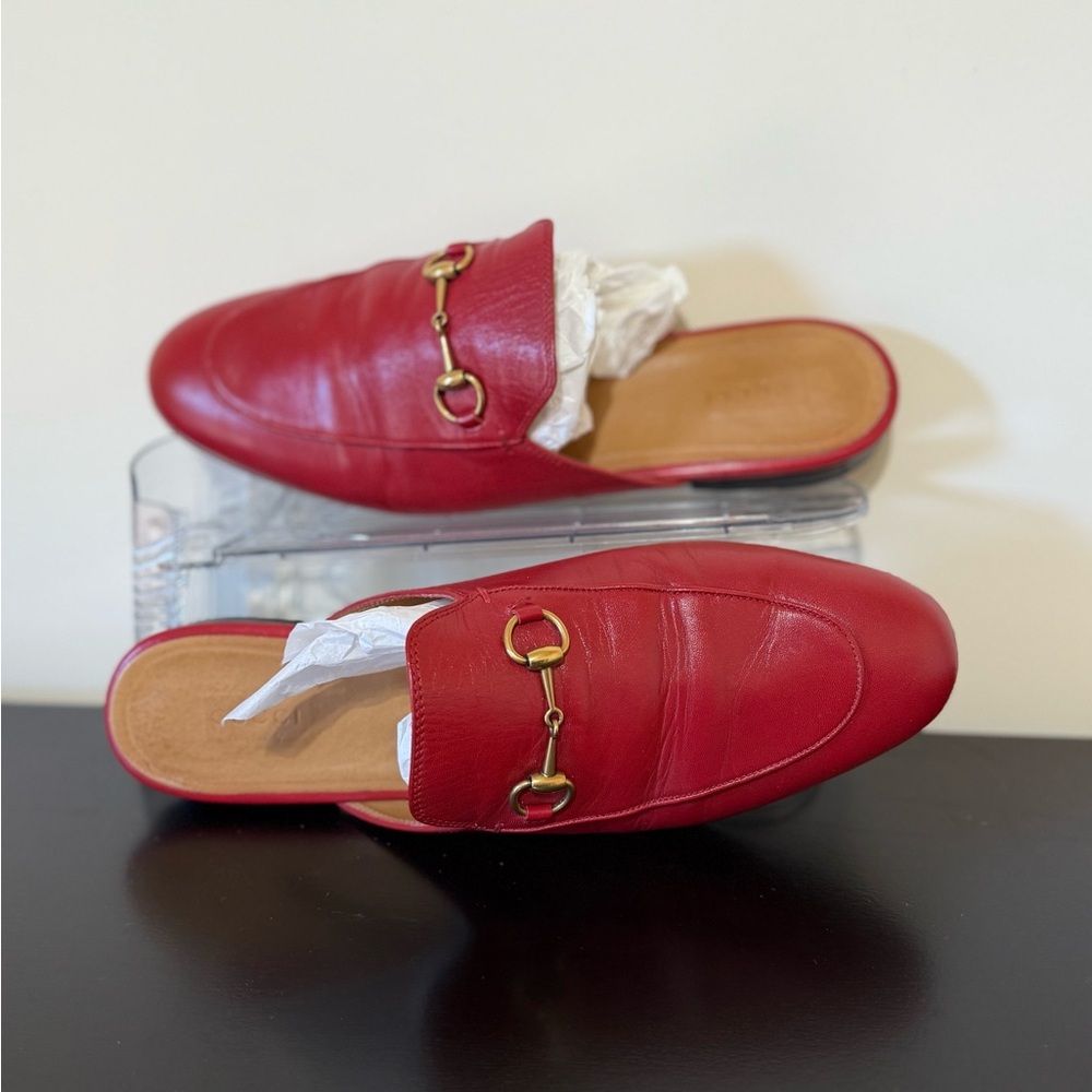 Gucci Princetown Leather Loafers